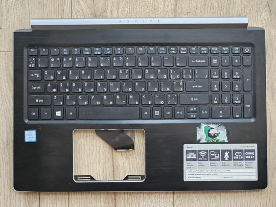 Кнопки клавіатура топкейс Acer Aspire A515-41 A515-51 A615-51 K50-30 6B.GP4N2.009 неробоча Ціна