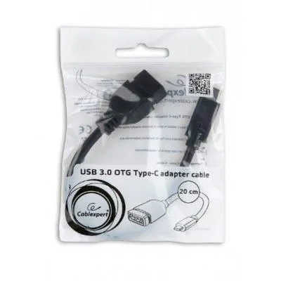Дата кабель OTG USB 3.0 AF to Type-C 0.2m Cablexpert (A-OTG-CMAF3-01) Продаж