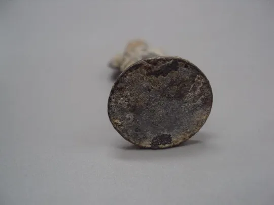 Фигура металл миниатюра оловянный солдатик столбик ссср высота 5,6 см вес 21,26 г №14575 Недорого