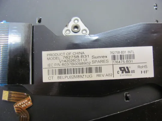 номер0953-4 клавіатура ДОНОР 6037B0118802 762758-B31  для HP EliteBook 740 G1 745 G2 750 G1 755 G2 840 G1 840 G2 840 850 G1 850 G2 ZBook 14 3 оригінал Інтернет-аукціон