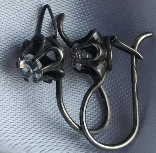 Серьги серебро 925 СССР, звезда, интересные dv952 Характеристики
