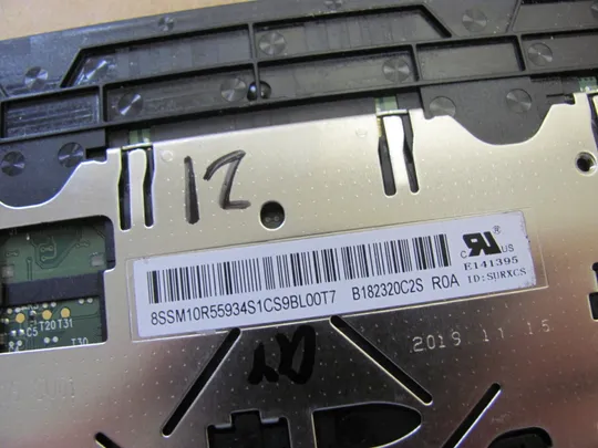 номер1032-12 тачпад сенсорна панель touchpad B182320C2S зі шлейфом 450.0DY01.0011 для LENOVO Thinkpad P1 X1 Gen 2 оригінал Інтернет-аукціон