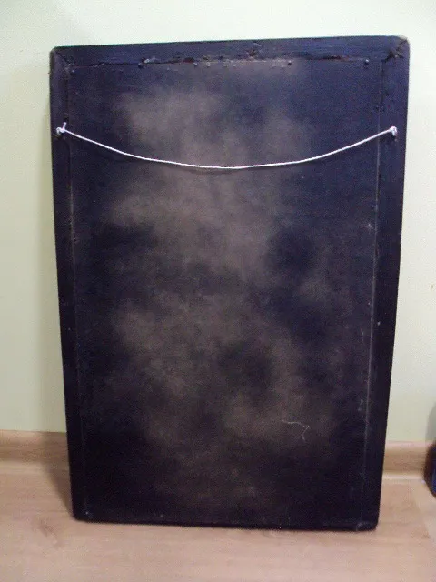 Картина сельский пейзаж жанровая сцена сельская жизнь пара и свиньи ДВП масло в резной раме №8 Торговий майданчик