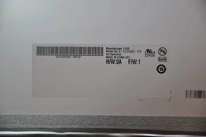 фото, Матриця 13.3 B133XW03 V.3 (1366*768, 40pin, LED, SLIM (горизонтальні вушки), глянець, роз'єм праворуч знизу) для ноутбука