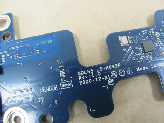 669-7 плата LAN AUDIO GDL55 0PMY37 LS-K662P для Dell Inspiron G15 5510 5511 оригінал Продаж