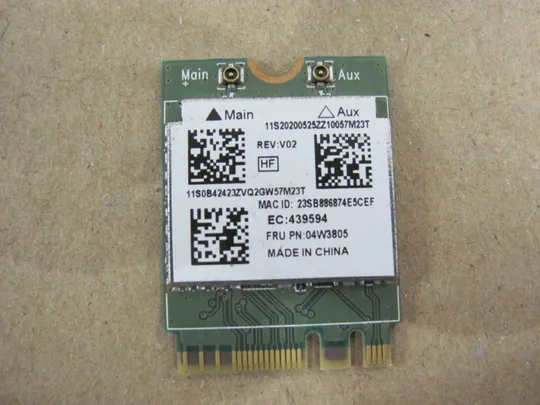 Купити 652-24 WI-FI модуль 04W3805 ANATEL 2660-13-4076 для Lenovo Thinkpad X260 X270  оригінал