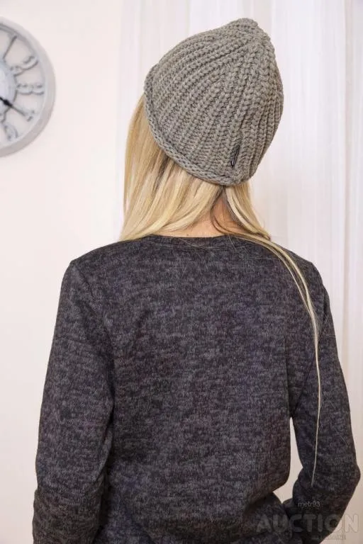 Купити Женская однотонная шапка, цвета хаки, 167R010