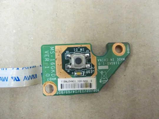 747-20 кнопка вкл MS-16GKD  для MEDION Akoya P6512 оригінал З аукціону