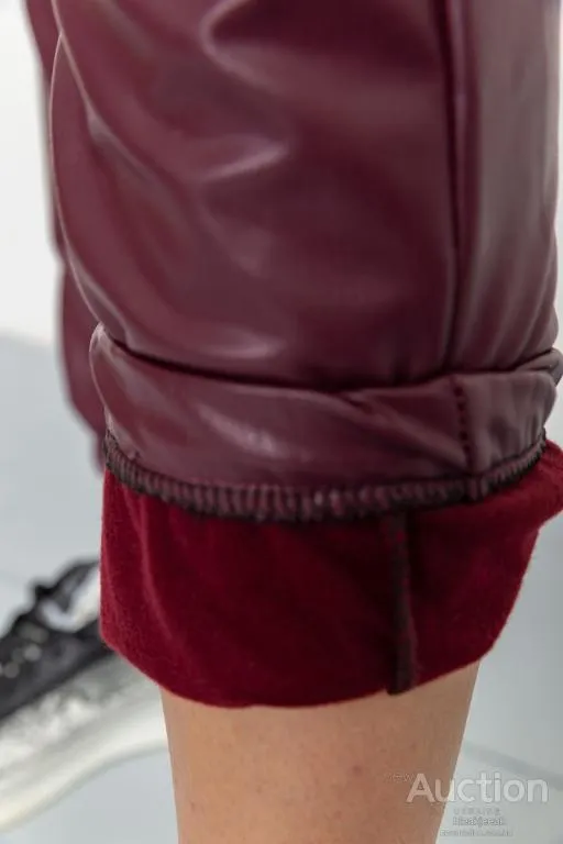 Лосины женские на флисе, цвет бордовый, 164R150 Інтернет-аукціон