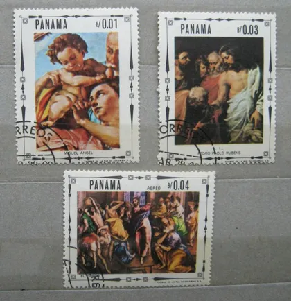 фото, ИСКУССТВО - ЖИВОПИСЬ = ПАНАМА = 1968 г. = гаш. #