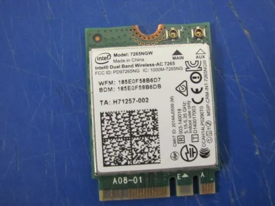 номер0196-26 WI-FI адаптер 7265NGW для ASUS G752V оригінал З аукціону