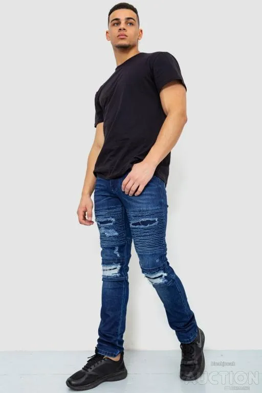 Купити Джинсы мужские, цвет синий, 243R4173