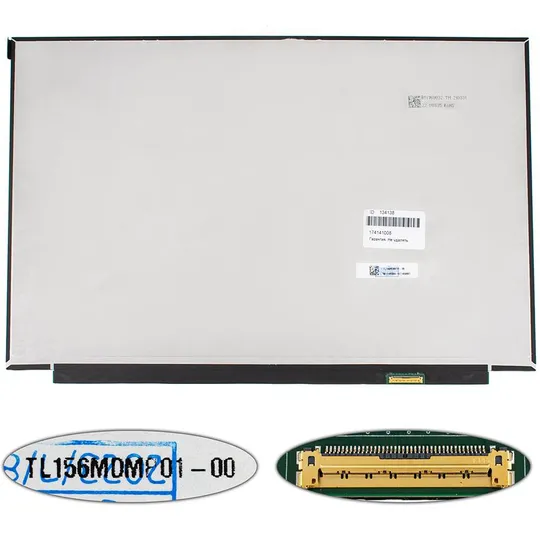 Матриця 15.6&quot; TL156MDMP01 (3200*2000, 40pin(eDP, IPS, 90Hz, 100% sRGB), LED, SLIM(без планок та вушок), матова, роз&#039;єм справа Ціна
