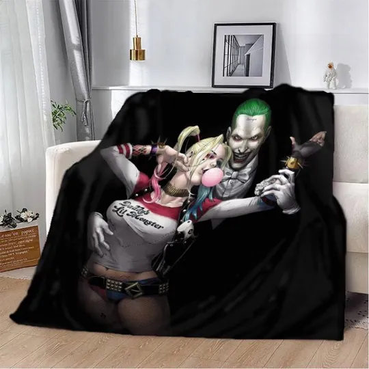 Плед 3D Харли Квинн и Джокер 20222440_B 12232 135х160 см Ціна