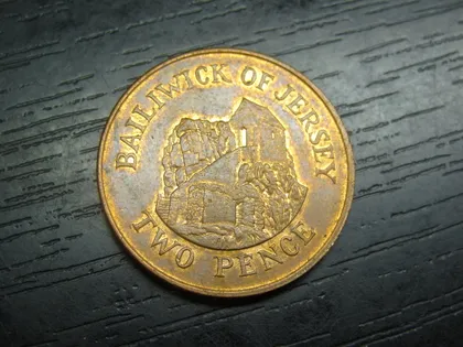 фото, 2 пенса 1992 Джерсі  сталь
