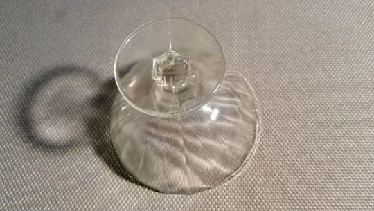 Креманка цукерниця вазочка на ніжці міні прозоре старе радянське скло Вживане Недорого