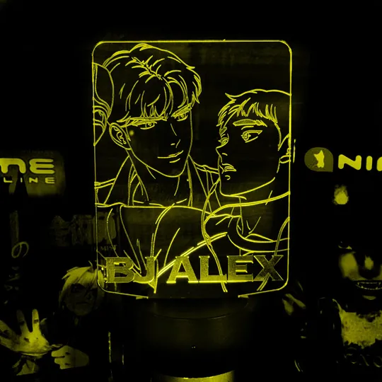 Акриловий світильник-нічник BJ Aleex жовтий tty-n001902 Ціна