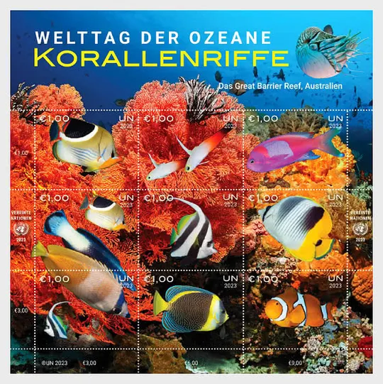 Купити ООН-Рыбы-2023. Чистый полный комплект.MNH.