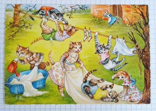 Поштова картка Веселі Котики 1970-ті Зах. Німеччина eK05 Ціна