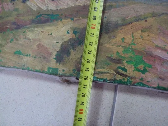 Картина осенний пейзаж Осень масло, холст подписная размер 76 х 97,9 см №130 Продаж