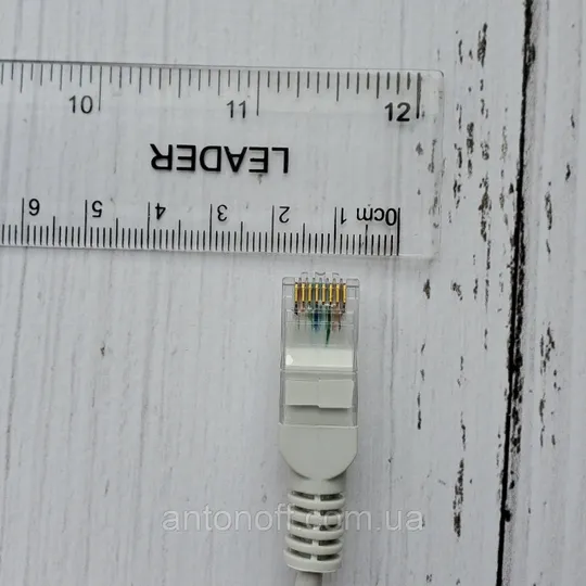 Мережевий кабель UTP Cat5e / патчкорд RJ-45 для інтернета 4 pairs 24AWG 3 метра Сірий Де купити