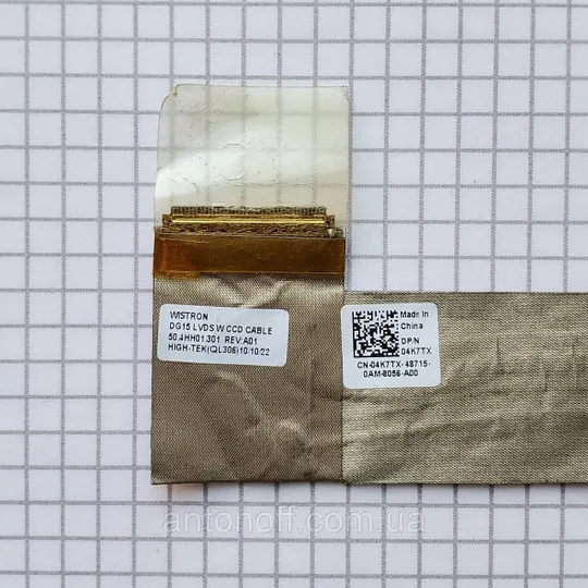 Шлейф матриці Dell Inspiron M5010 / 50.4HH01.301 CN-04K7TX оригінал з розборки З аукціону
