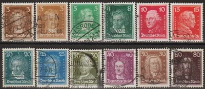 фото, 1926 - Німеччина - Відомі німці Mi.385-97 _24,0 €