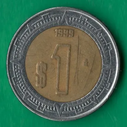 фото, 1 песо 1999 року Мексика [МШ1]