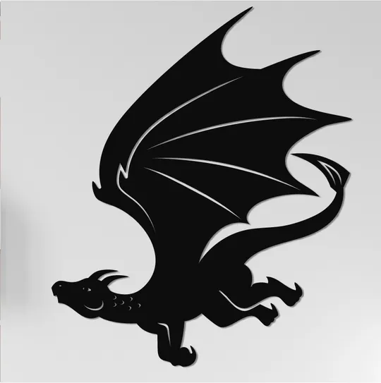 Панно декоративне картина на стіну Дракон LED 16 кольорів пульт 300х360 acr-p000044 Ціна