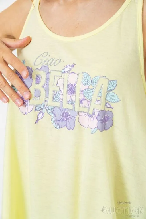 Майка женская с цветоным принтом, цвет желтый, 244R254 Де купити