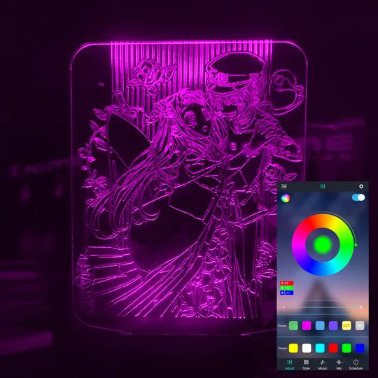 Акриловий світильник-нічник керування з телефона Ханако Кун tty-n001457 Ціна