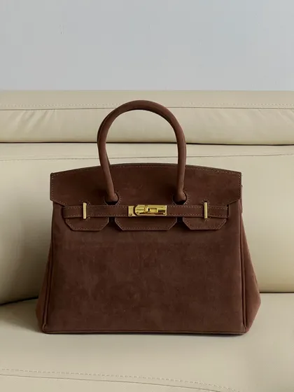 фото, Сумка в стилі Hermes in Suede