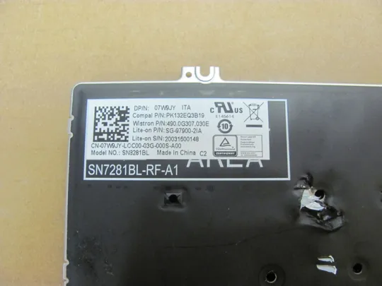 номер0954-22 клавіатура ДОНОР 07W9JY PK132EQ3B19 для Dell Latitude 5310 5300 2-in-1 7300  оригінал Де купити