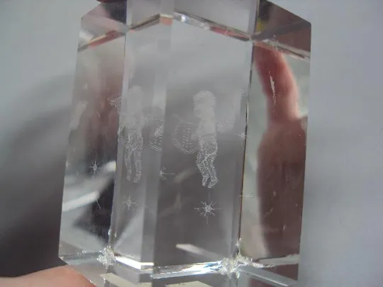 Фигура стекло статуэтка куб амур купидон размер 6 х 4 см (№1427) №13960 Де купити