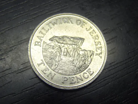 10 пенсів 2002 Джерсі рідкісна Ціна