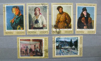 фото, СОВЕТСКАЯ ЖИВОПИСЬ = СССР - СРСР = 1972 р. = гаш. &