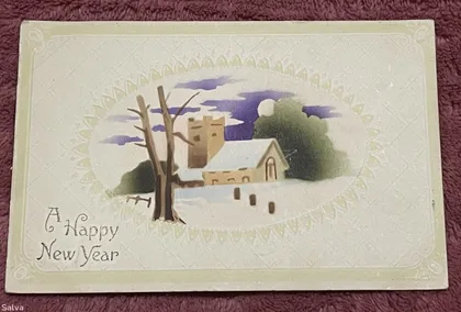 фото, Поштова листівка 1900-1960 ( з тисненням)