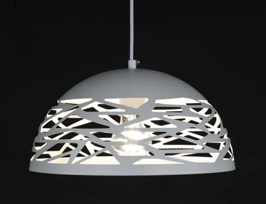 Люстра подвесная на 1 лампочку 27812 Белый 30-180х30х30 см. Де купити