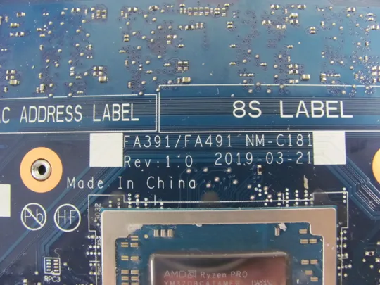 816-28 материнська плата  AMD Ryzen 7 PRO 3700U  FA391\FA491 NM-C181 02DM192  для Lenovo ThinkPad T495S T490S T14S  оригінал Характеристики