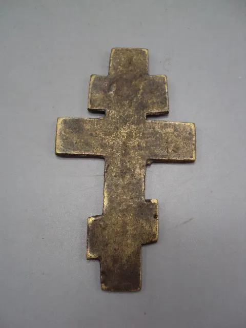 Крест распятие пластика бронза размер 10,3 х 5,9 см №13897 Недорого