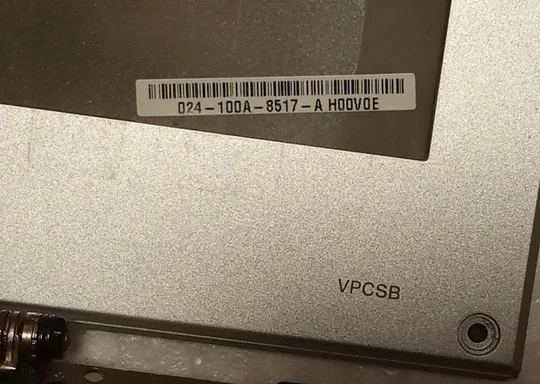 Кришка матриці з ноутбука SONY Vaio PCG-41218M VPCSB 14.1&quot; 024-400A-8517-A З аукціону