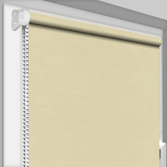 Рулонная штора Rolets Лён 1-875-350 35x170 см открытого типа Молочная Ціна