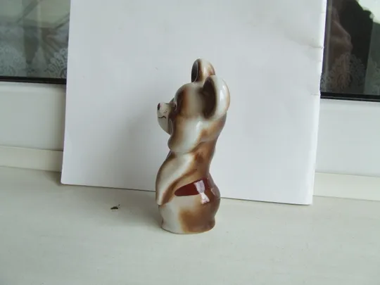 Фарфор Мишка олимпийский 1980 гг. полонне раз 12 х 7 см. ссср З аукціону