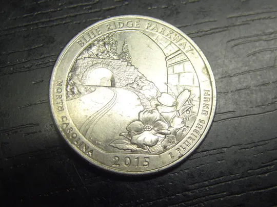 1/4 долара 2015 D США Блу Рідж Ціна