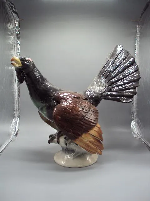 Фигура фарфор статуэтка Германия птица глухарь фазан тетерев высота 42,3 см №14063 Ціна