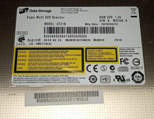 DVD-RW привод з ноутбука ACER TravelMate 8572 8572T GT31N Інтернет-аукціон