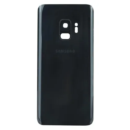фото, Задня частина корпусу Samsung Galaxy S9 SM-G960 Midnight Black (з склом камери)