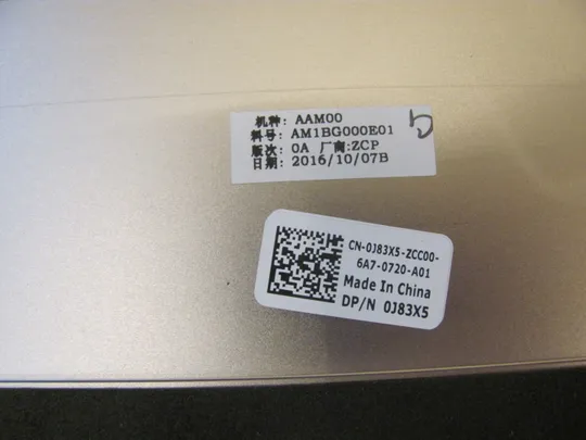 номер0913-1 кришка матриці Кришка дисплея Тильна кришка Корпус матриці Верхня кришка matrix cover Top Case LCD Cover Rear Lid Back Cover Housing Cabinet  0J83X5 AM1BG000E01 для DELL Precision 5510 5520 M5510 M5520 XPS 15 9550 9560 оригінал Характеристики