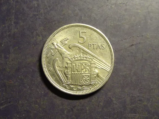 5 песет 1957 (73) Іспанія Ціна