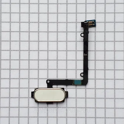 фото, Кнопка Home Samsung A510F Galaxy A5 2016 зі шлейфом білий оригінал з розборки